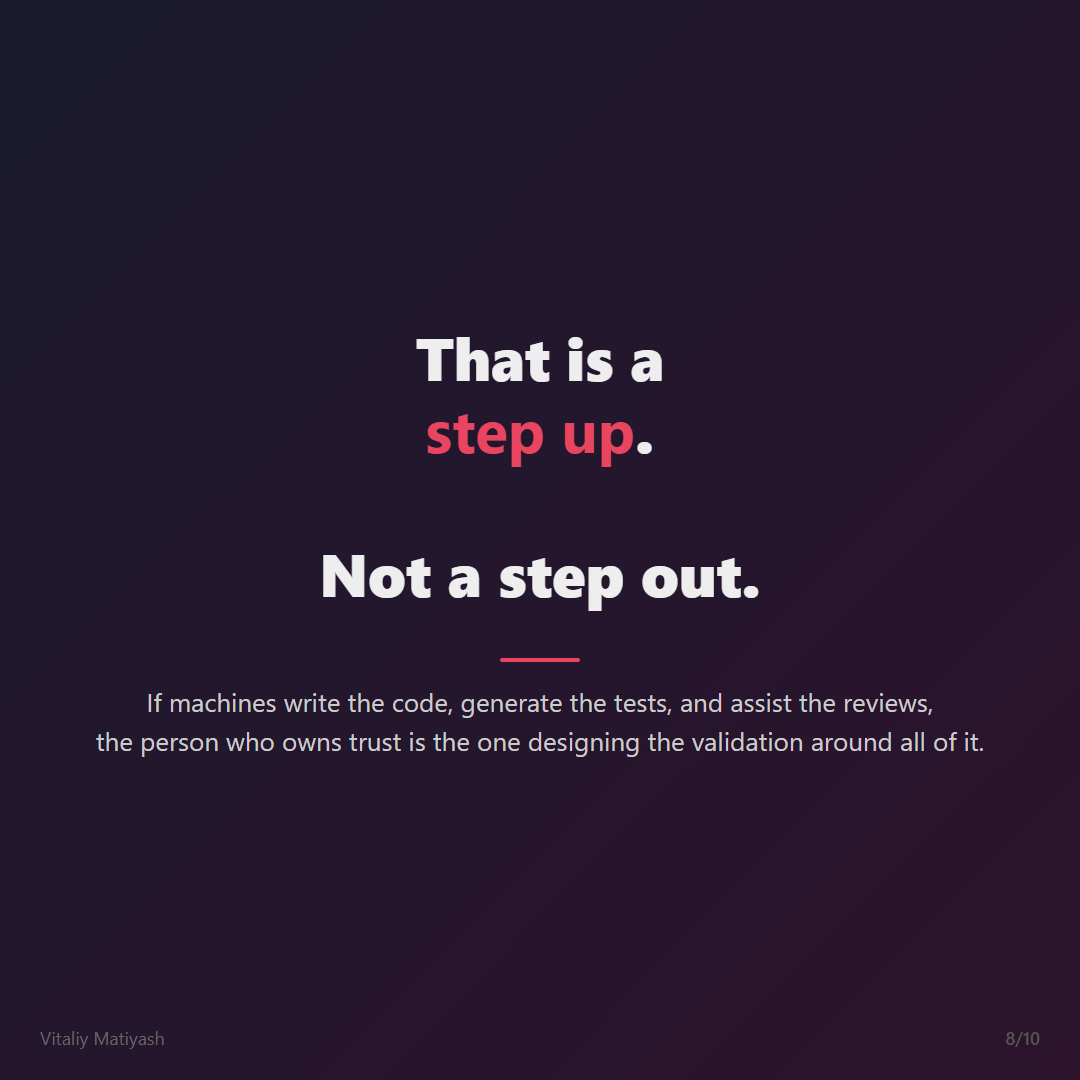 Step up, not step out